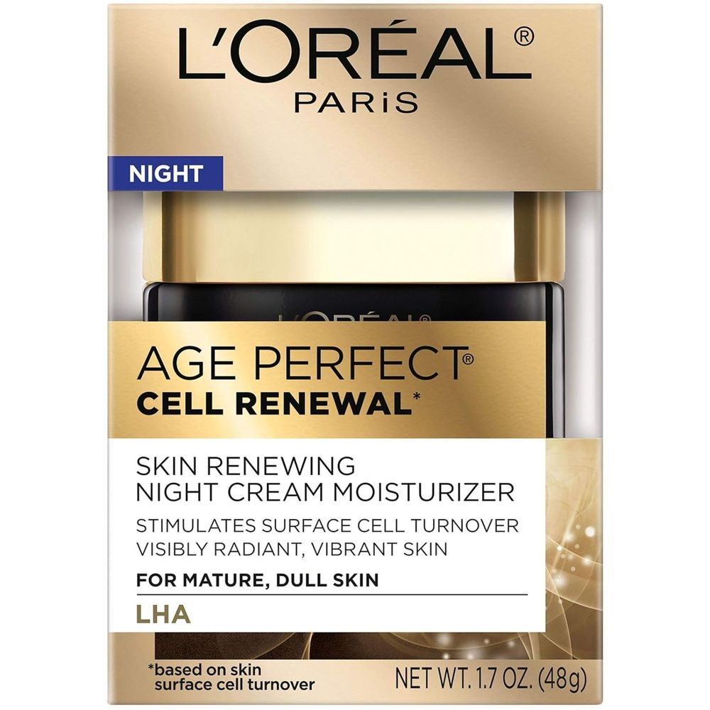 L'Oreal Paris | Age Perfect | Cell Renewal Night Cream | 1.7 oz | Salicylic Acid